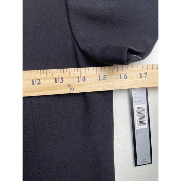 NWT Tahari Arthur Levine Black Dress‎ with Pockets , Size 0 - Picture 6 of 12